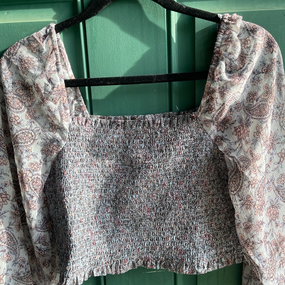 Floral Smocked Top - Multicolor